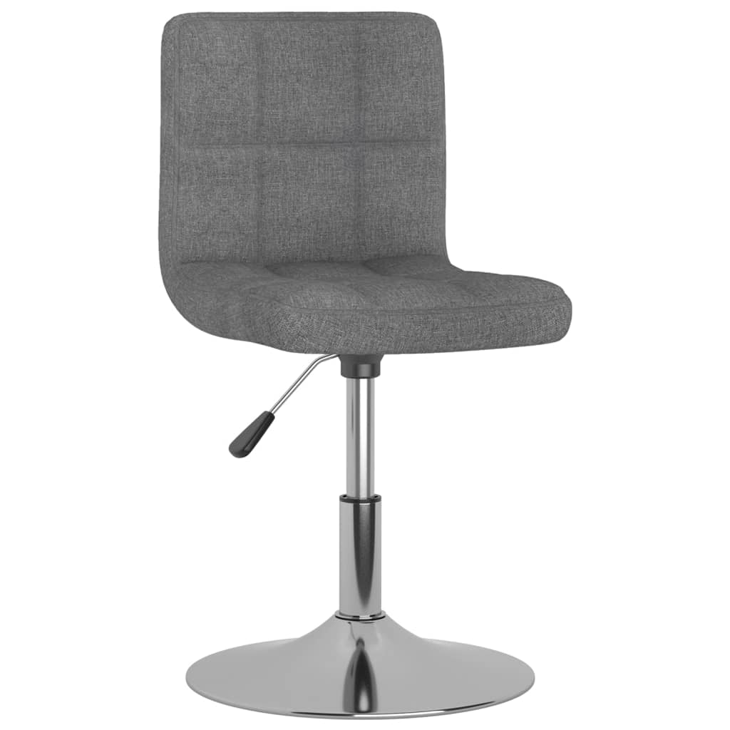Chaises pivotantes à manger lot de 4 Gris clair Tissu - XIOS