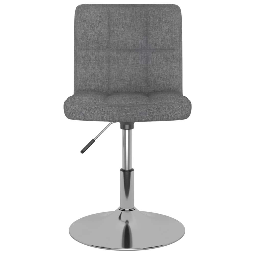 Chaises pivotantes à manger lot de 4 Gris clair Tissu - XIOS