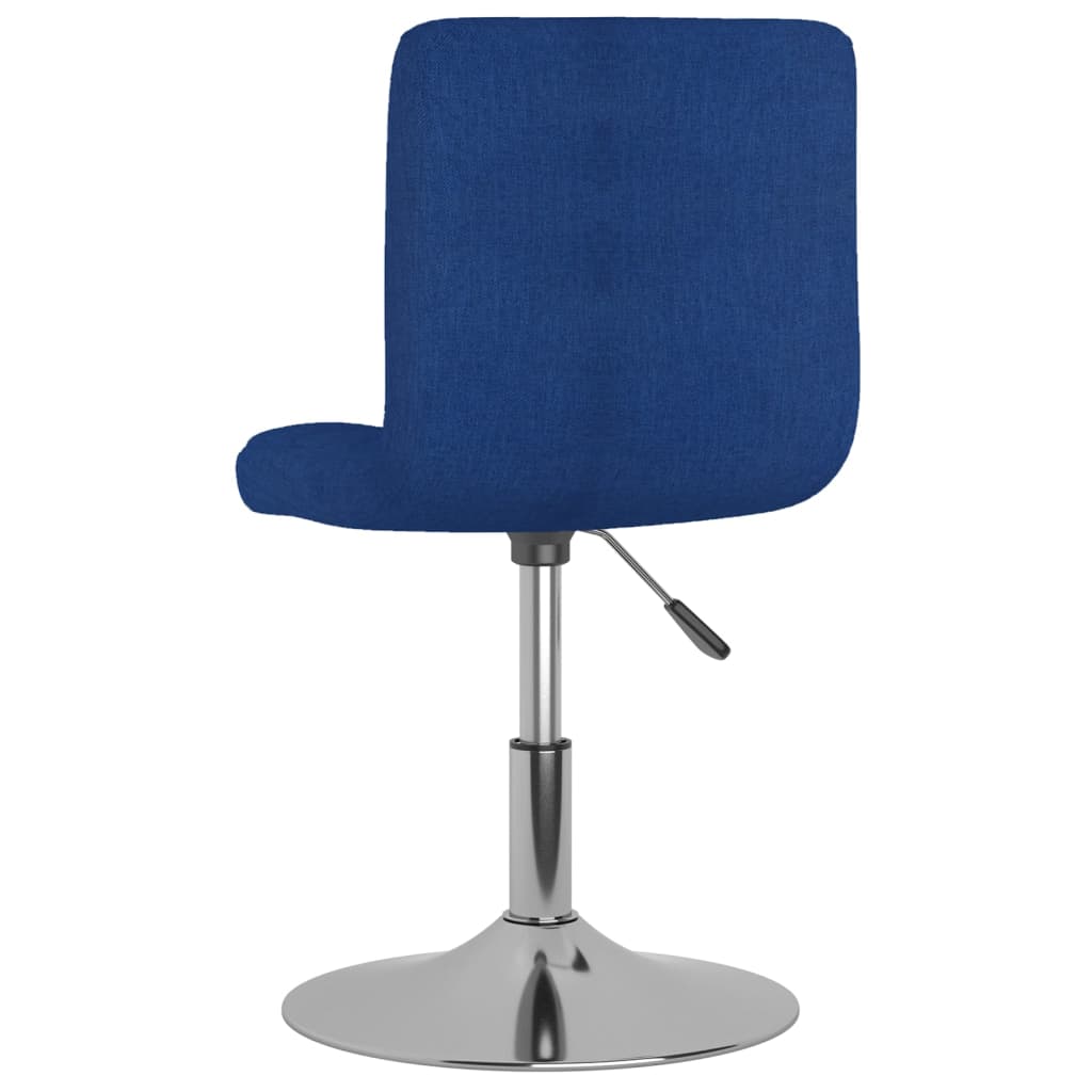 Chaises pivotantes à manger lot de 4 bleu tissu - XIOS