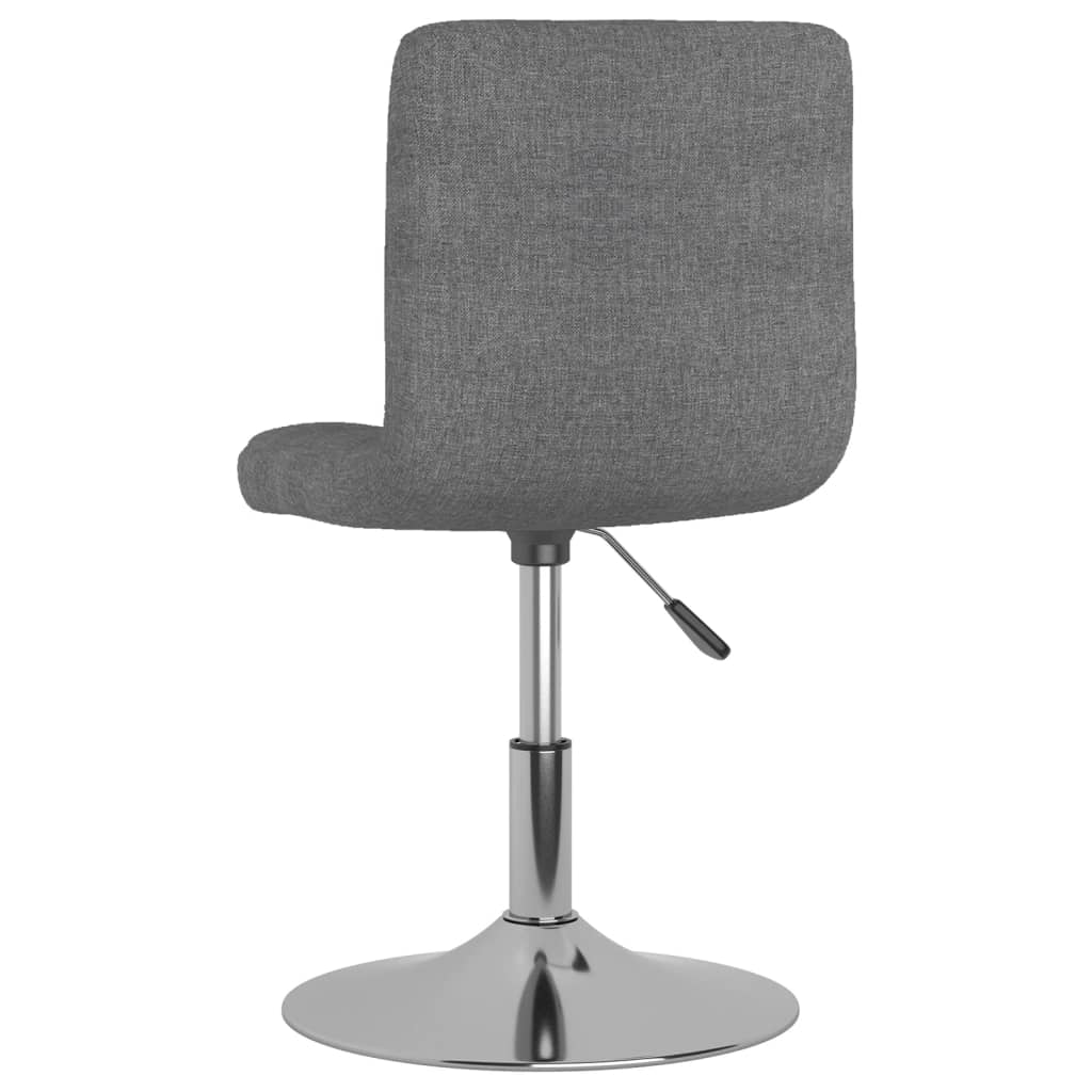 Chaises pivotantes à manger lot de 6 Gris clair Tissu - XIOS