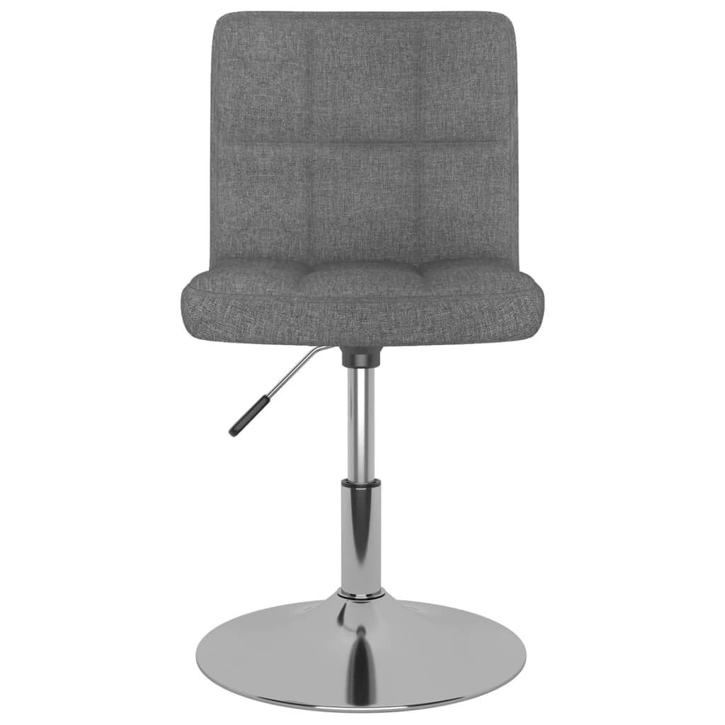 Chaises pivotantes à manger lot de 6 Gris clair Tissu - XIOS