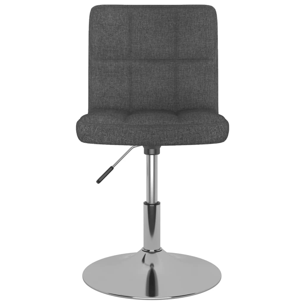 Chaises pivotantes à manger lot de 6 Gris foncé Tissu - XIOS