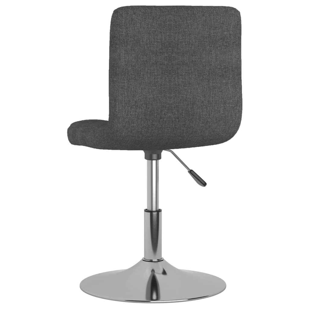 Chaises pivotantes à manger lot de 6 Gris foncé Tissu - XIOS
