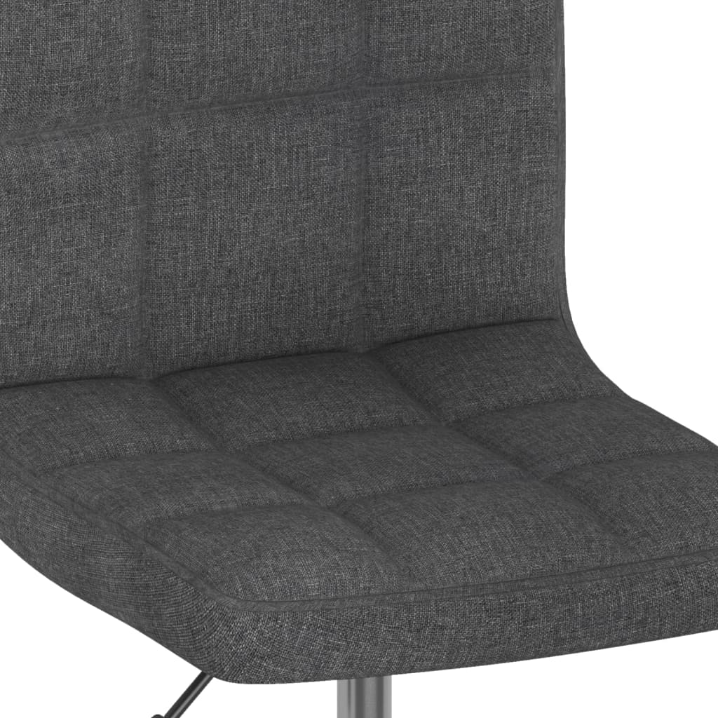 Chaises pivotantes à manger lot de 6 Gris foncé Tissu - XIOS