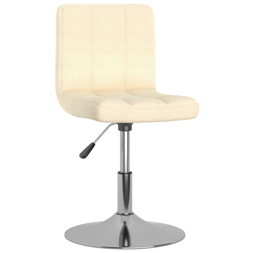 Chaises pivotantes à manger lot de 6 Crème Tissu - XIOS