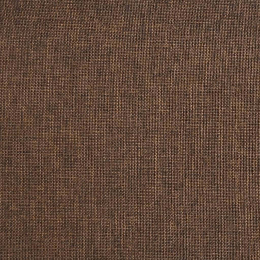 Chaises pivotantes à manger lot de 6 marron tissu - XIOS
