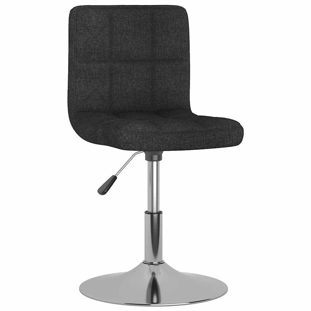 Chaises pivotantes à manger lot de 6 Noir Tissu