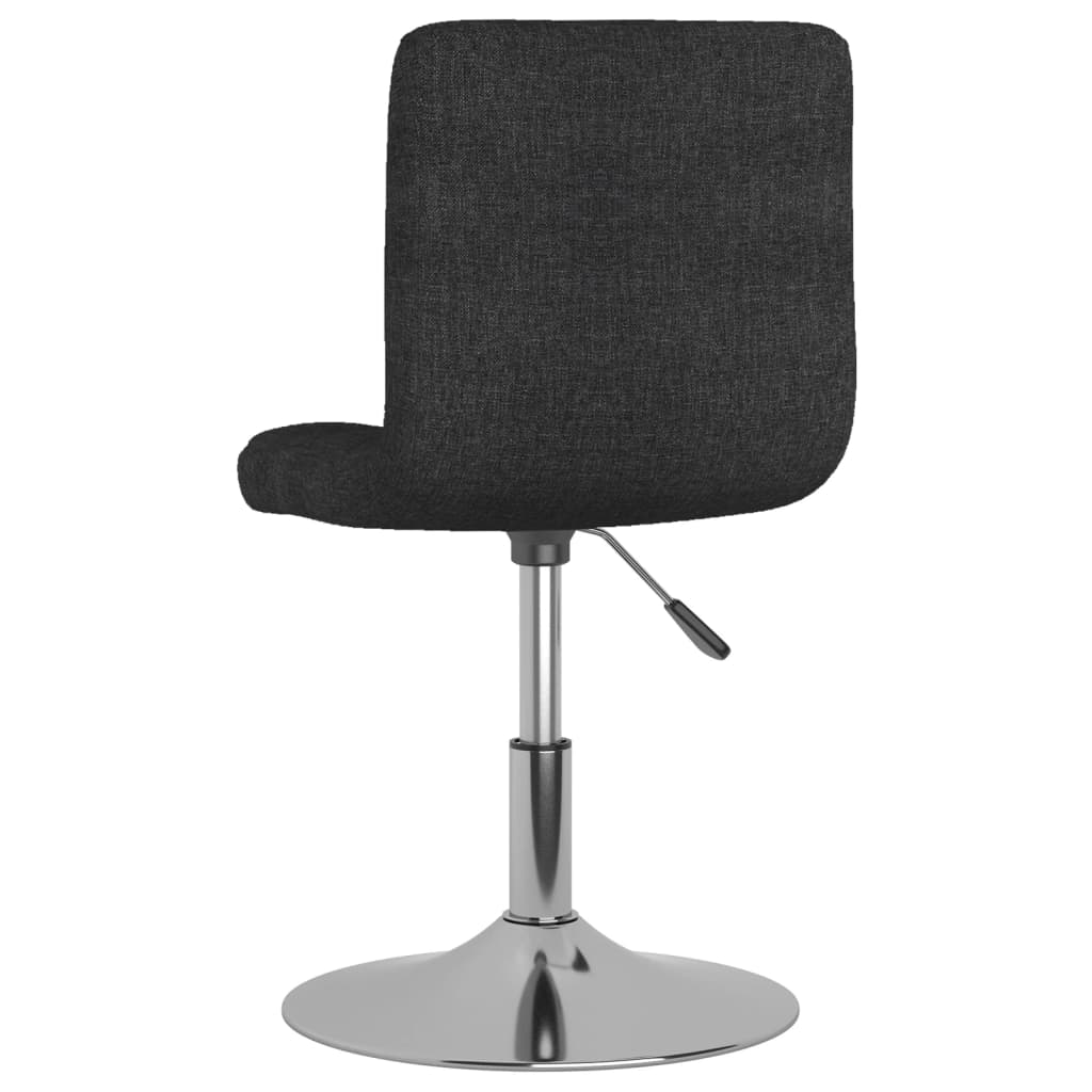 Chaises pivotantes à manger lot de 6 Noir Tissu - XIOS