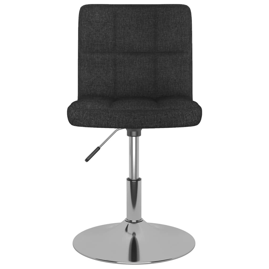 Chaises pivotantes à manger lot de 6 Noir Tissu - XIOS