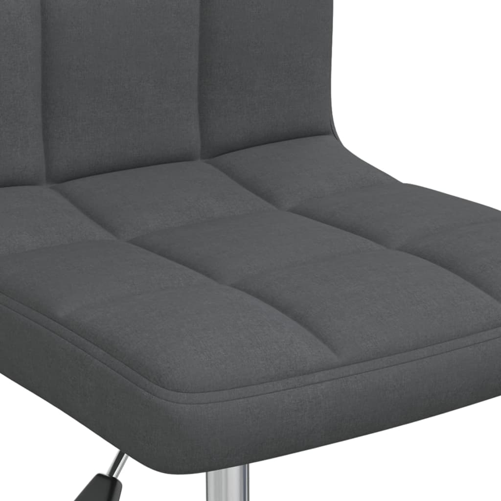 Chaise pivotante de salle à manger Gris foncé Tissu - XIOS