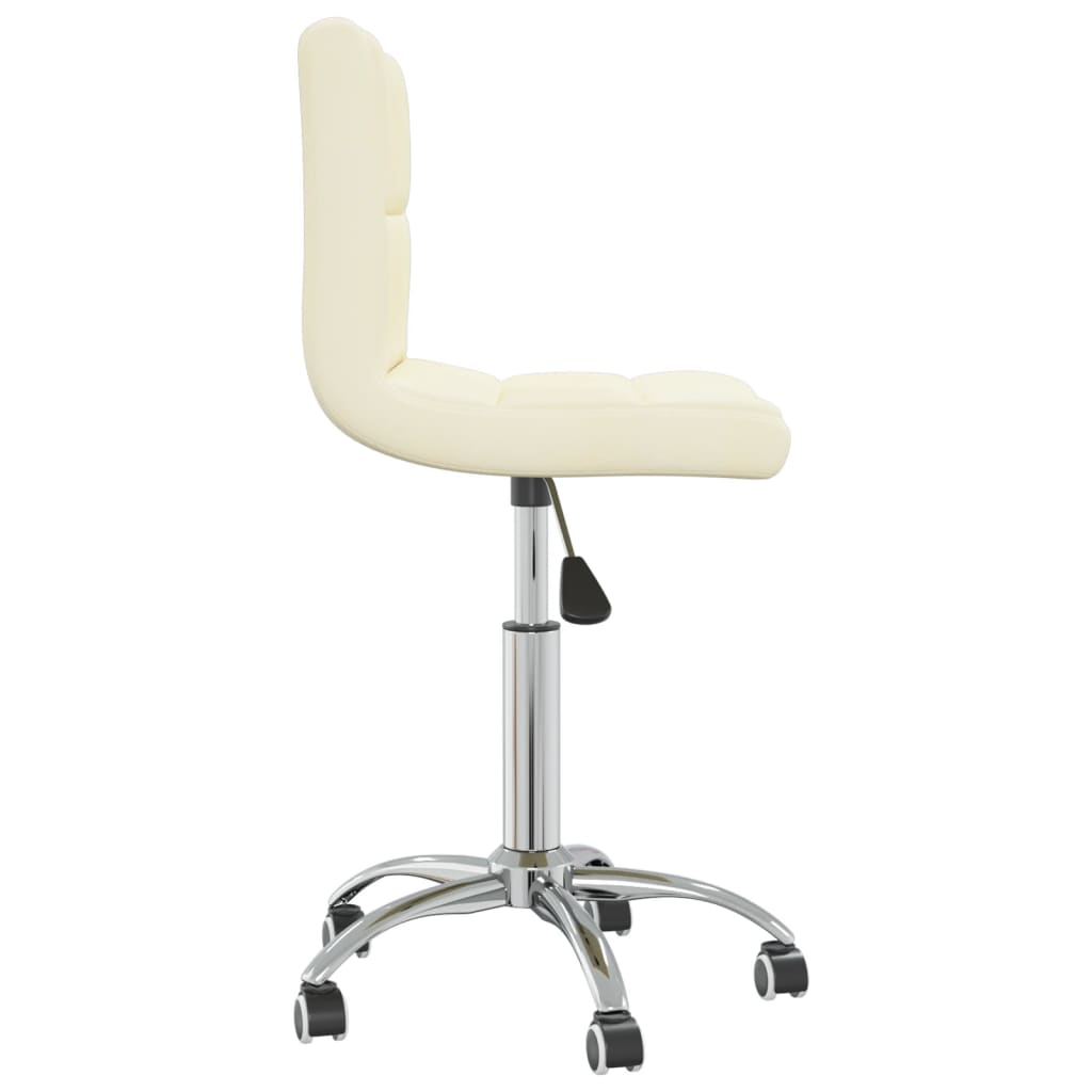 Chaise pivotante de salle à manger Crème Tissu - XIOS