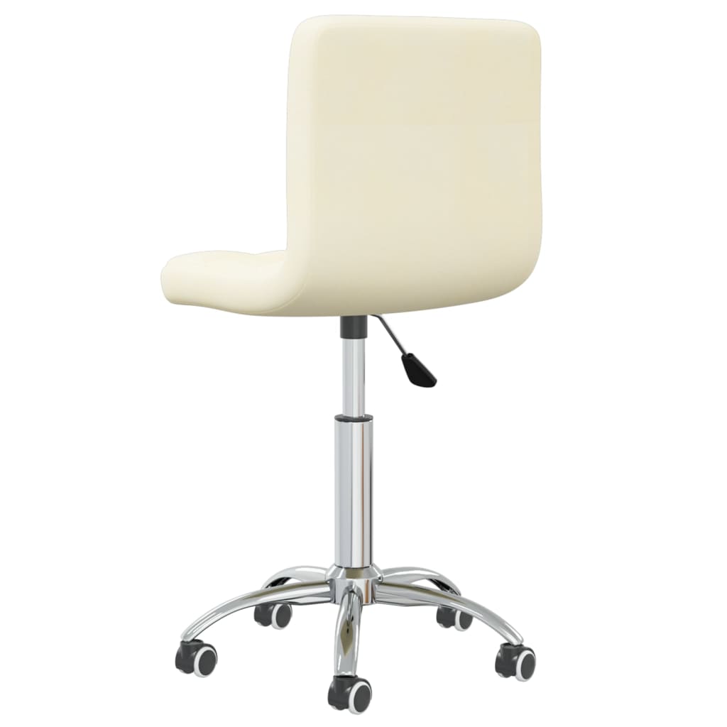 Chaise pivotante de salle à manger Crème Tissu - XIOS