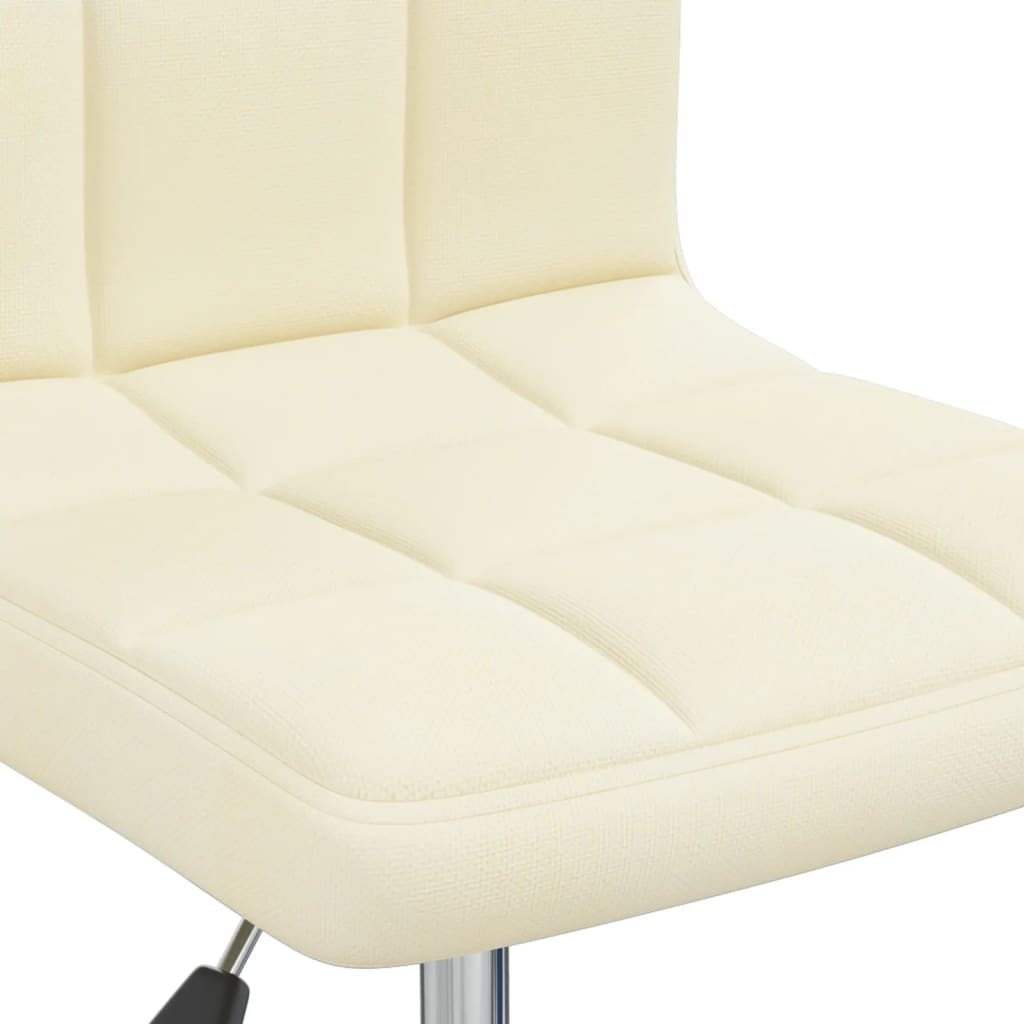 Chaise pivotante de salle à manger Crème Tissu - XIOS