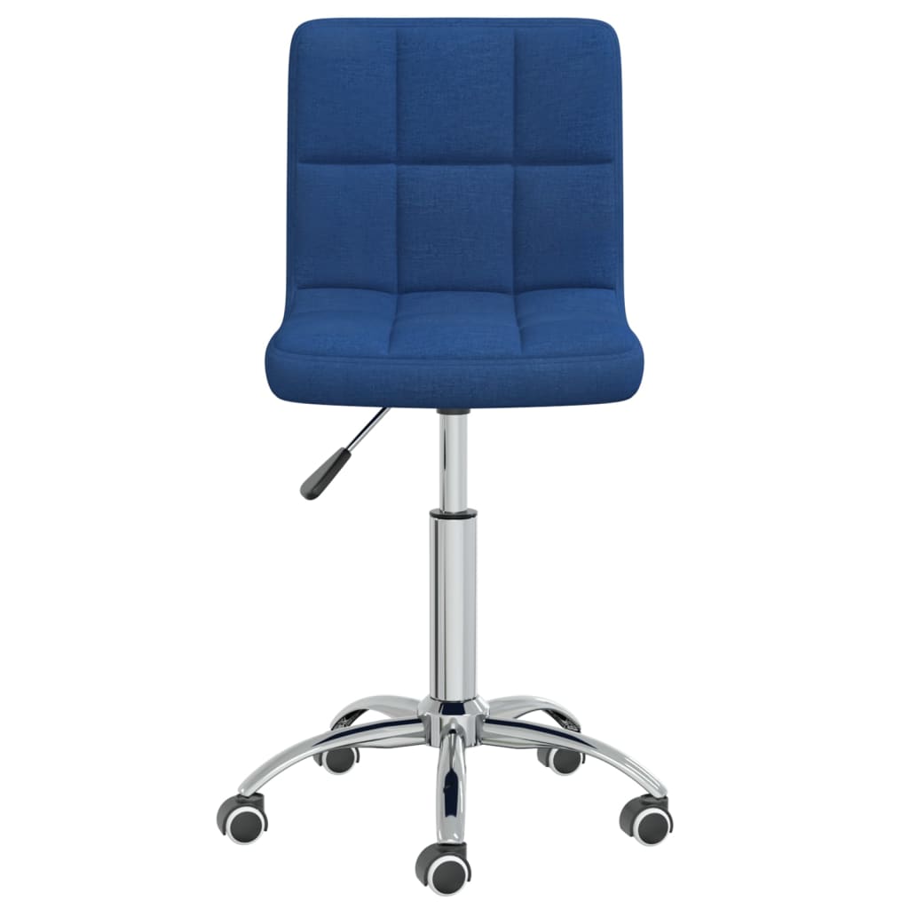Chaise pivotante de salle à manger Bleu Tissu - XIOS