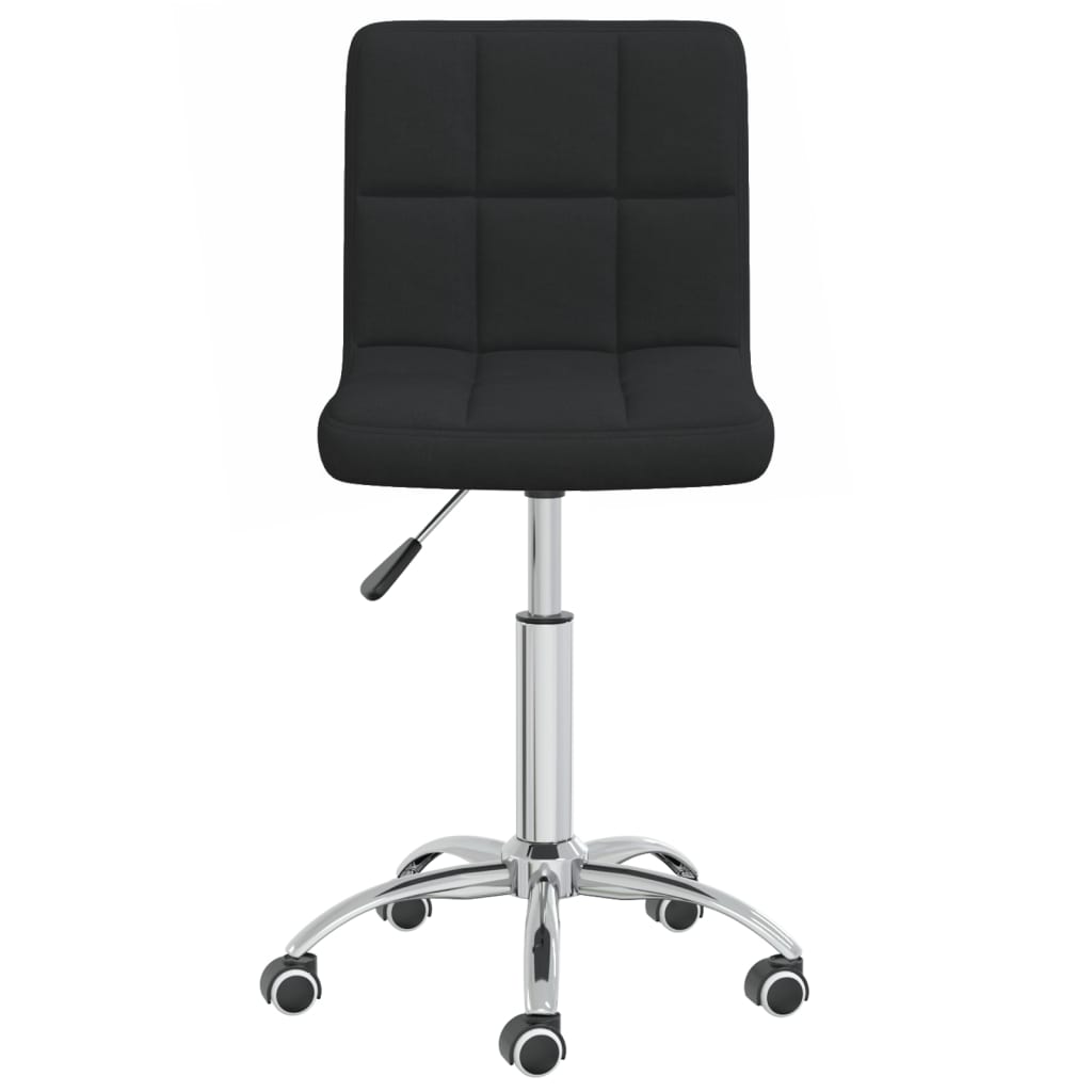Chaise pivotante de salle à manger Noir Tissu - XIOS