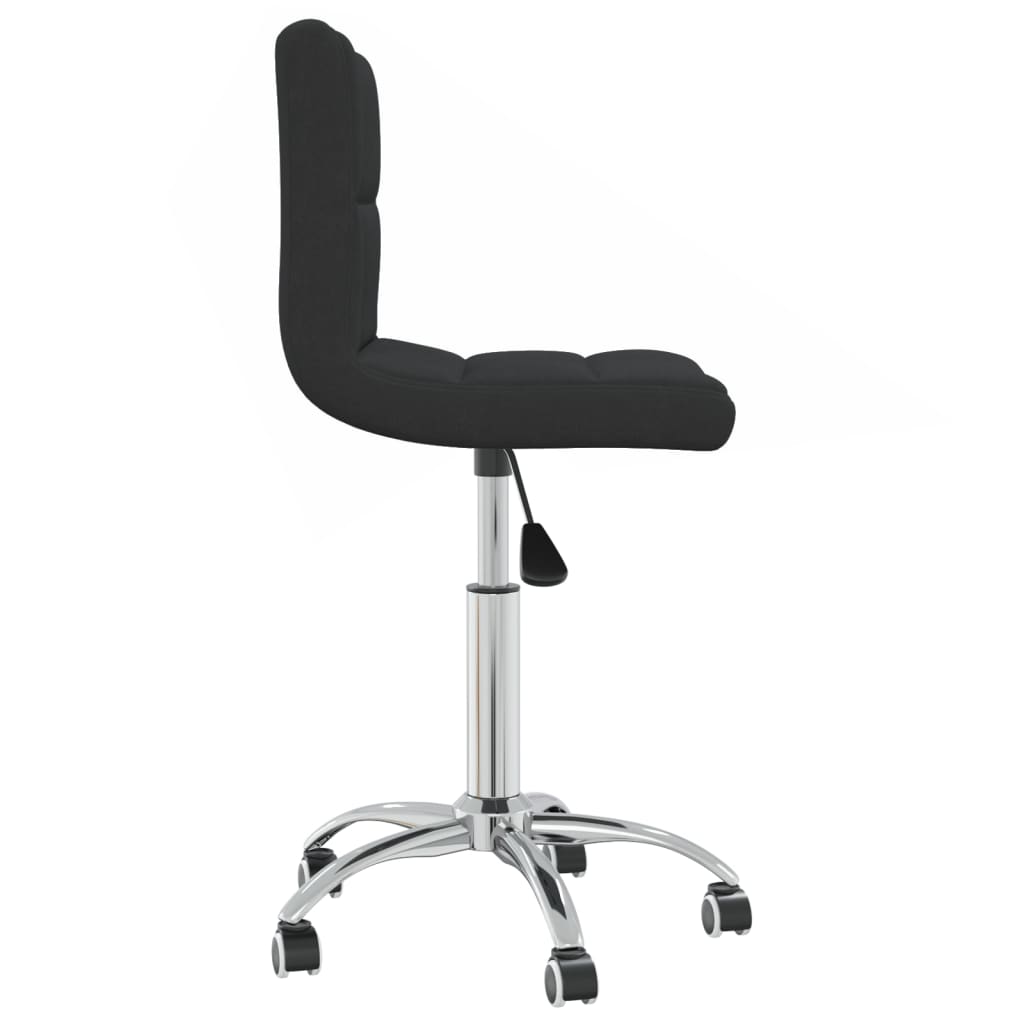 Chaise pivotante de salle à manger Noir Tissu - XIOS