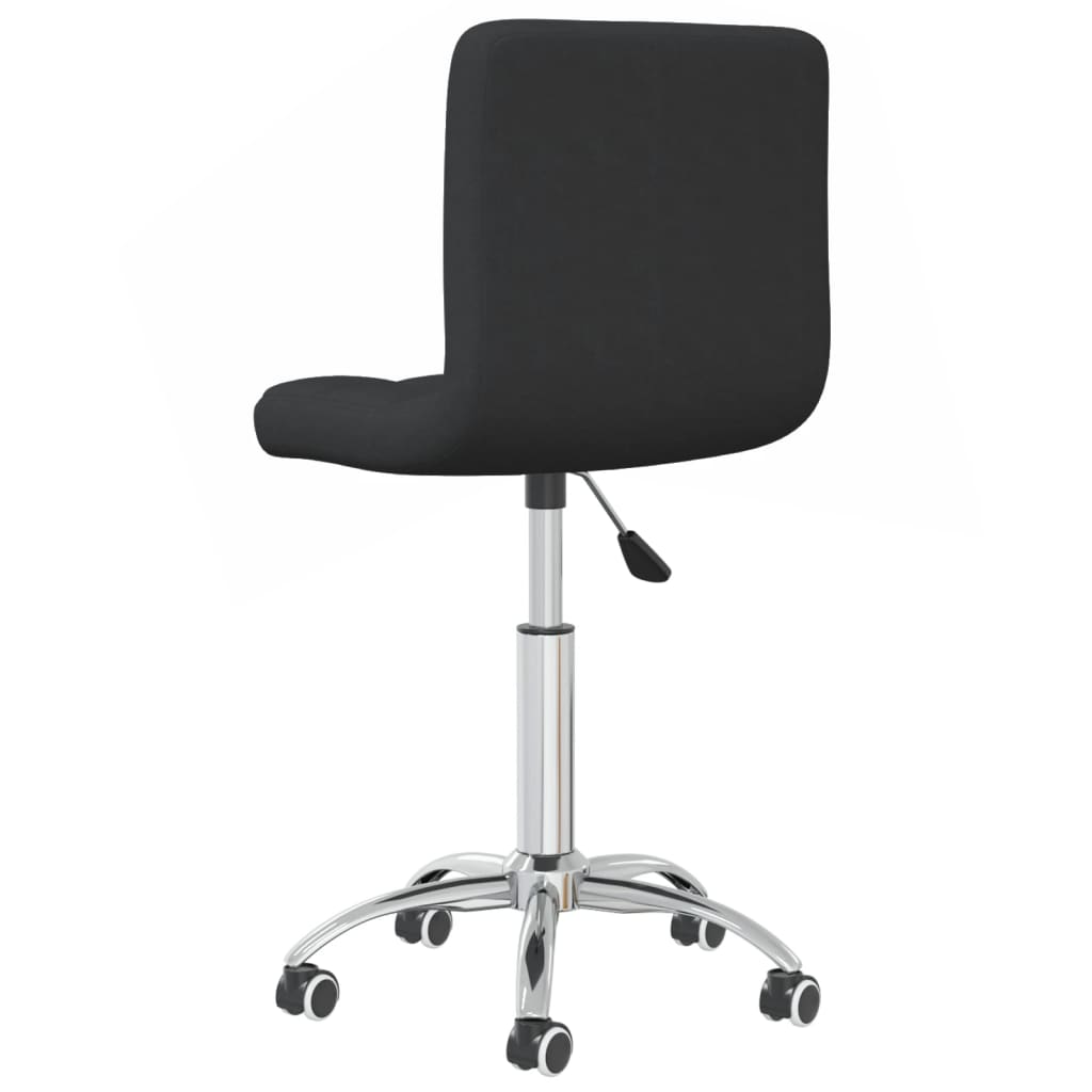 Chaise pivotante de salle à manger Noir Tissu - XIOS