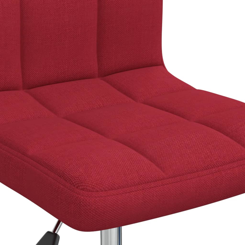 Chaise pivotante de salle à manger Rouge bordeaux Tissu - XIOS