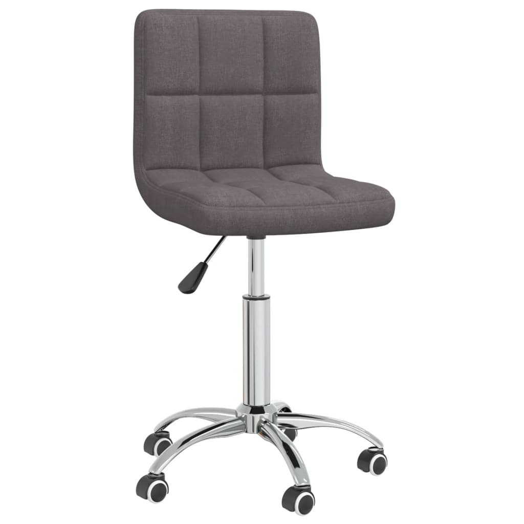 Chaise pivotante de salle à manger Taupe Tissu - XIOS