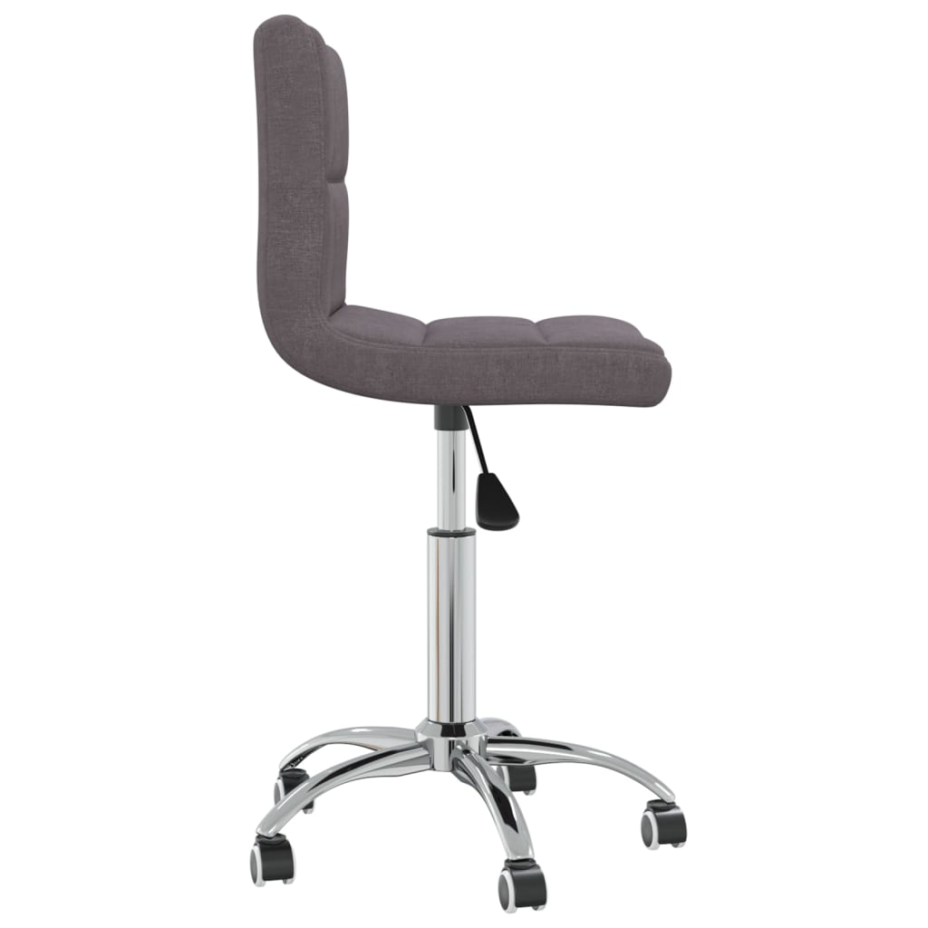Chaise pivotante de salle à manger Taupe Tissu - XIOS