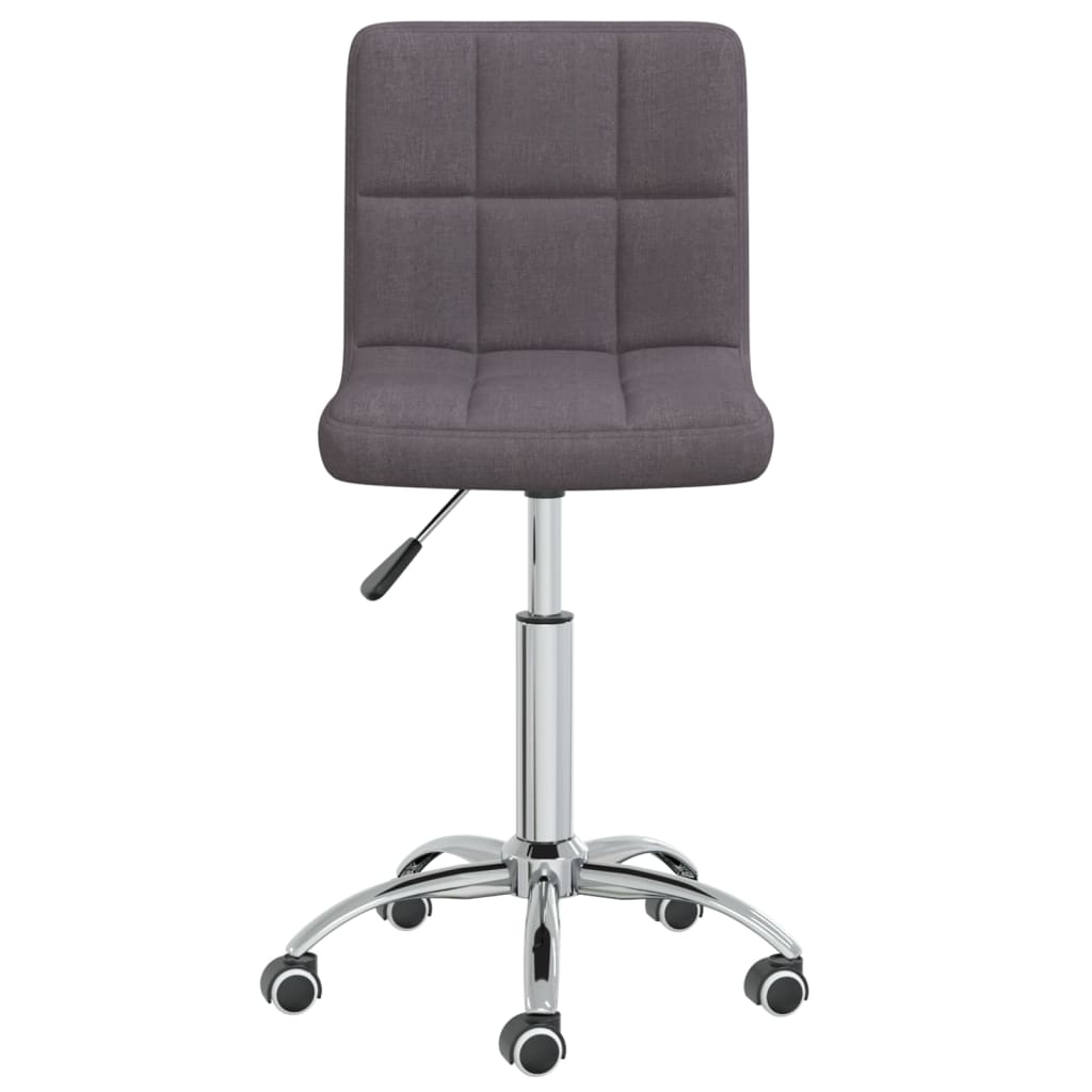 Chaise pivotante de salle à manger Taupe Tissu - XIOS
