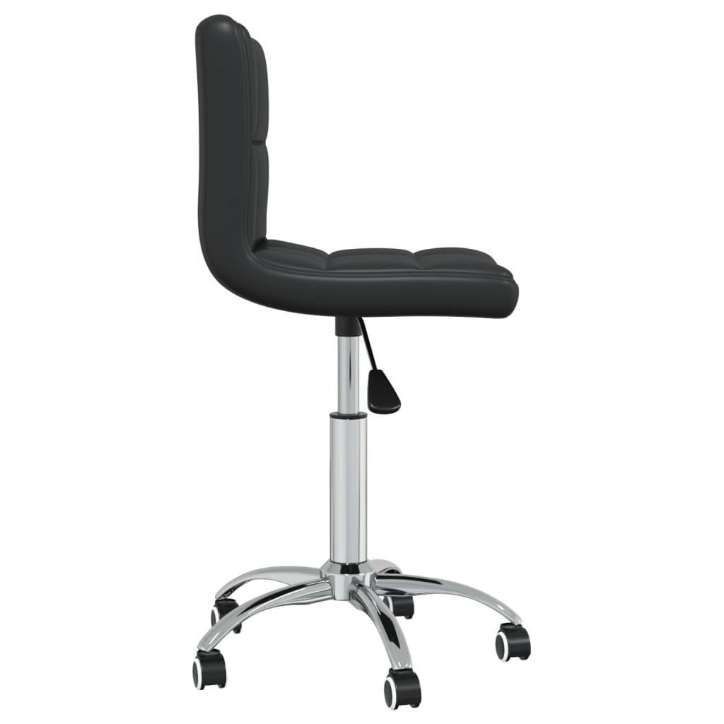 Chaise pivotante de salle à manger Noir Similicuir - XIOS