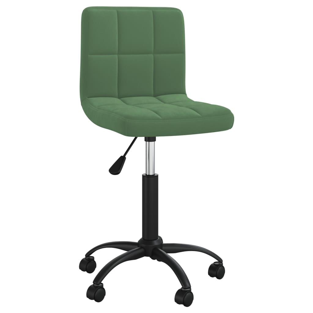 Chaise pivotante de salle à manger Vert foncé Velours - XIOS