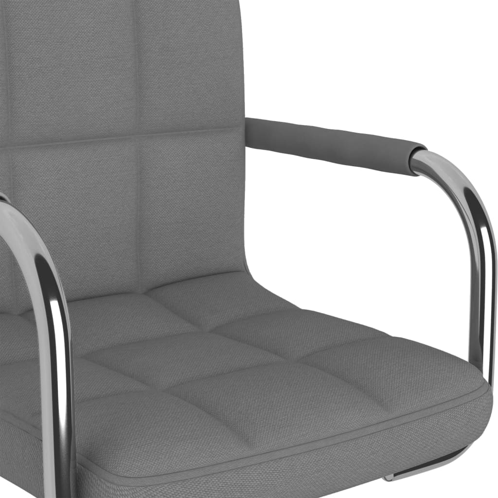 Chaise de salle à manger Gris clair Tissu - XIOS