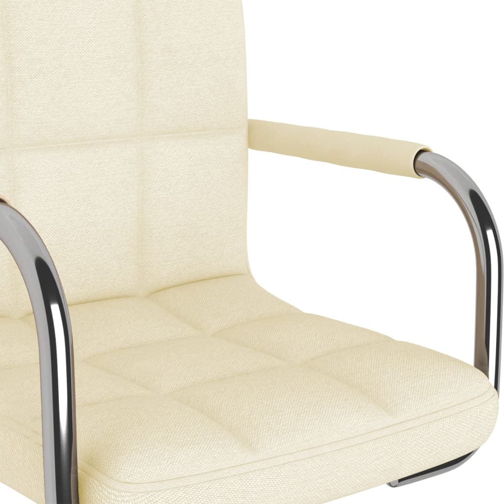 Chaise de salle à manger Crème Tissu - XIOS