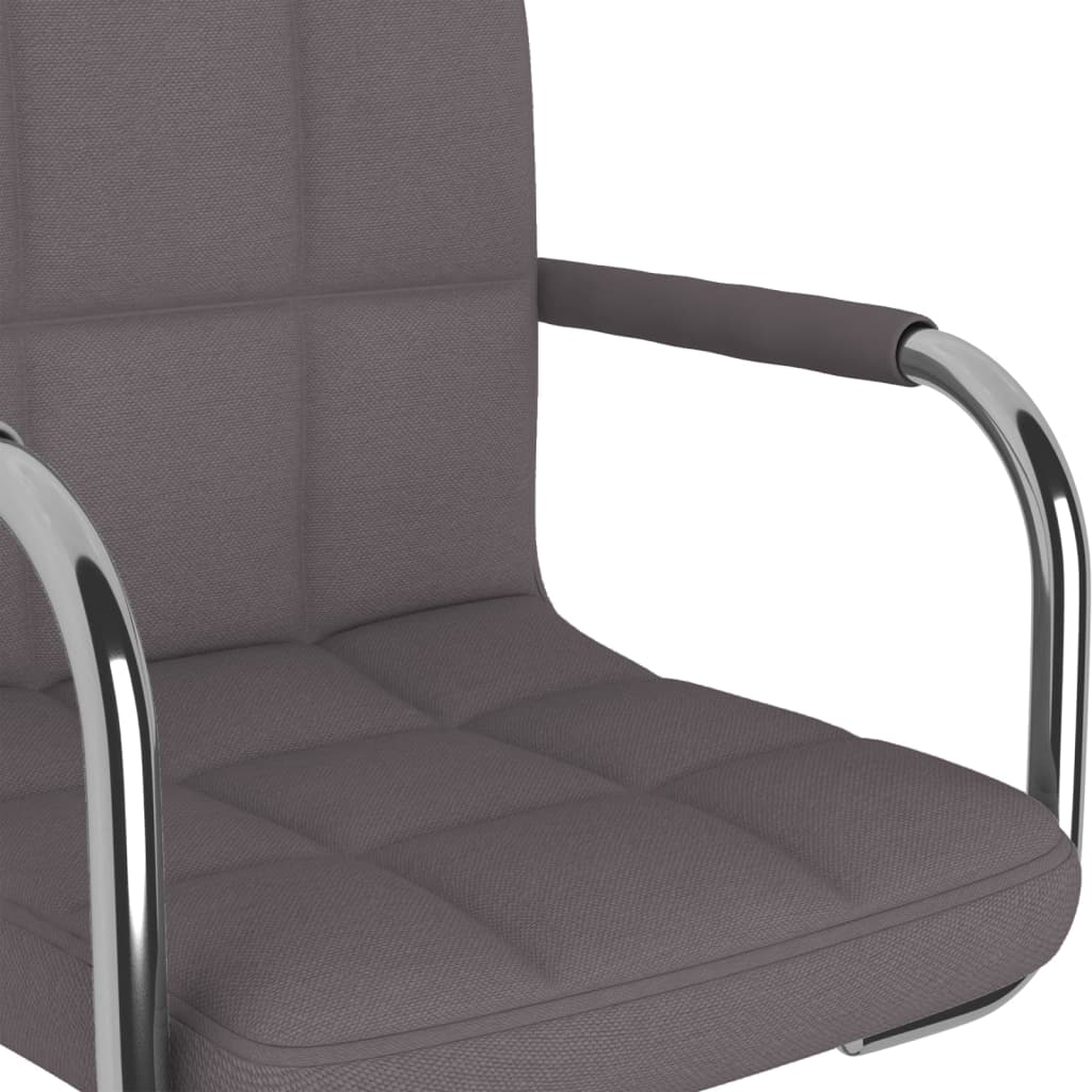 Chaise de salle à manger Taupe Tissu - XIOS