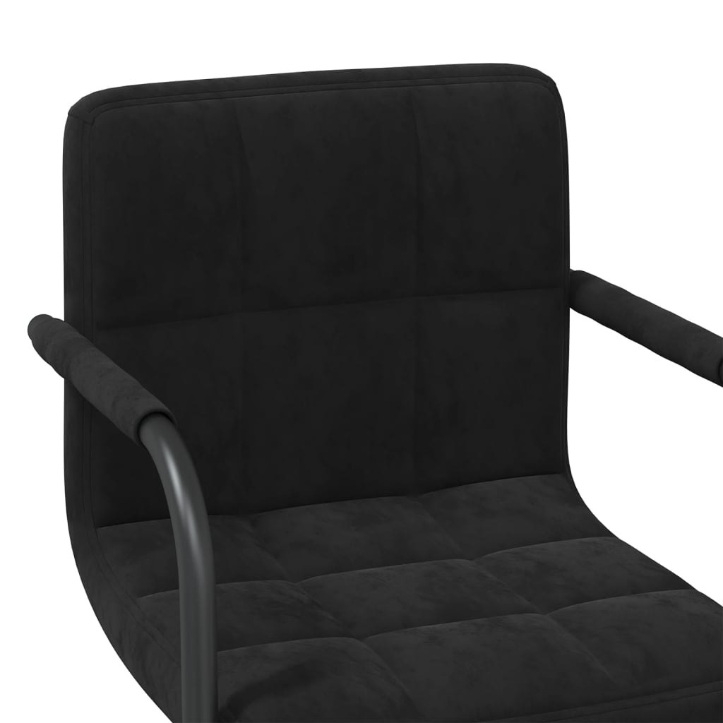 Chaise de salle à manger Noir Velours - XIOS