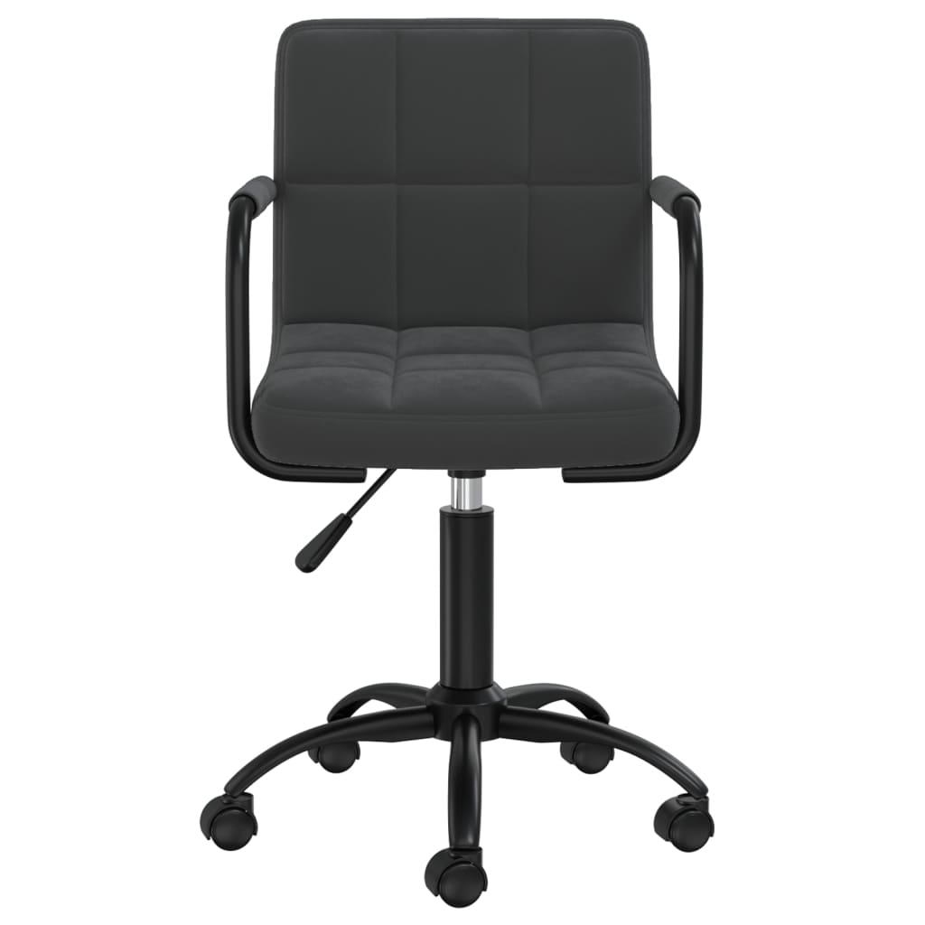 Chaises pivotantes à manger lot de 4 noir velours - XIOS