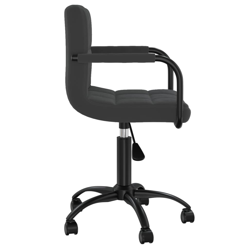 Chaises pivotantes à manger lot de 4 noir velours - XIOS