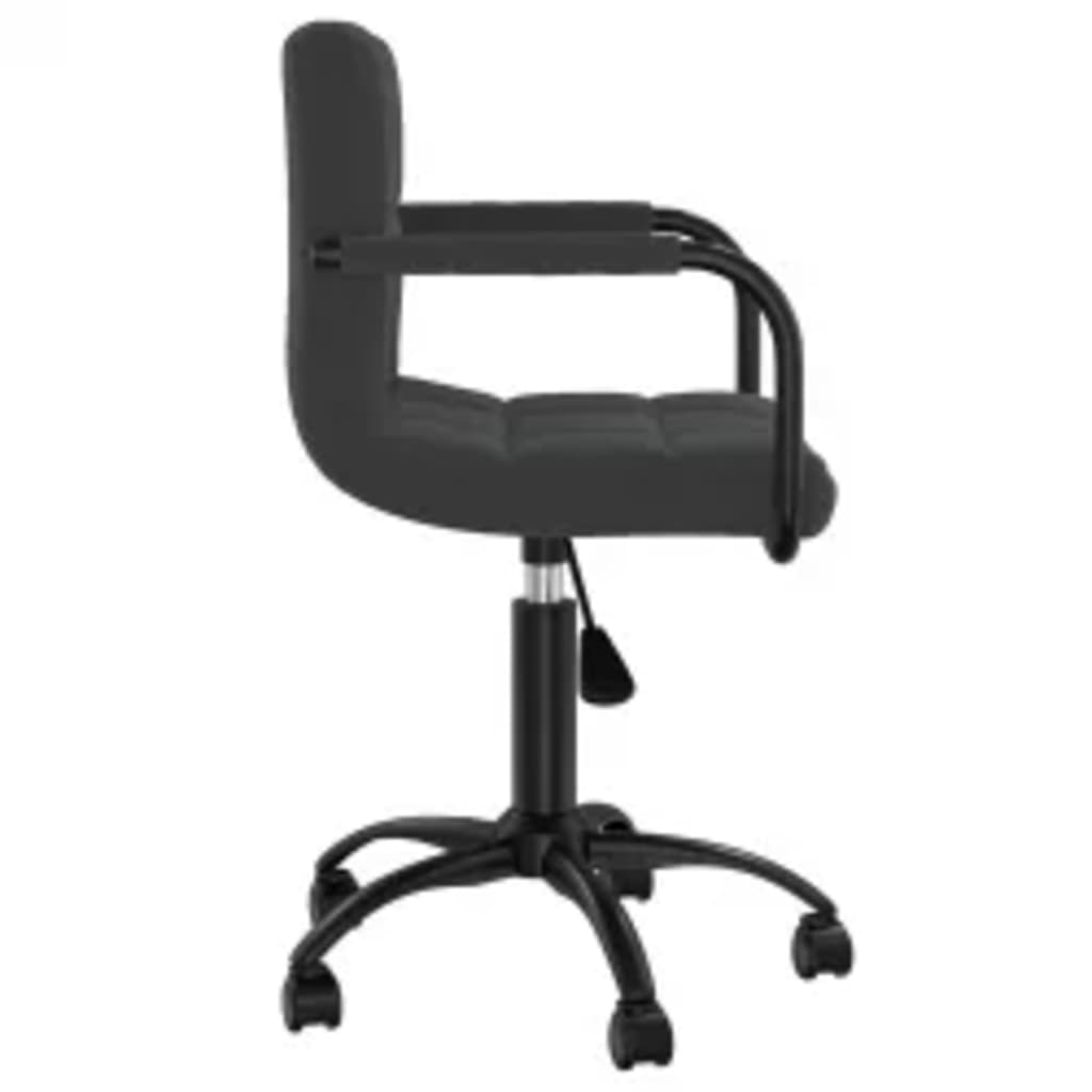 Chaises pivotantes à manger lot de 6 noir velours - XIOS