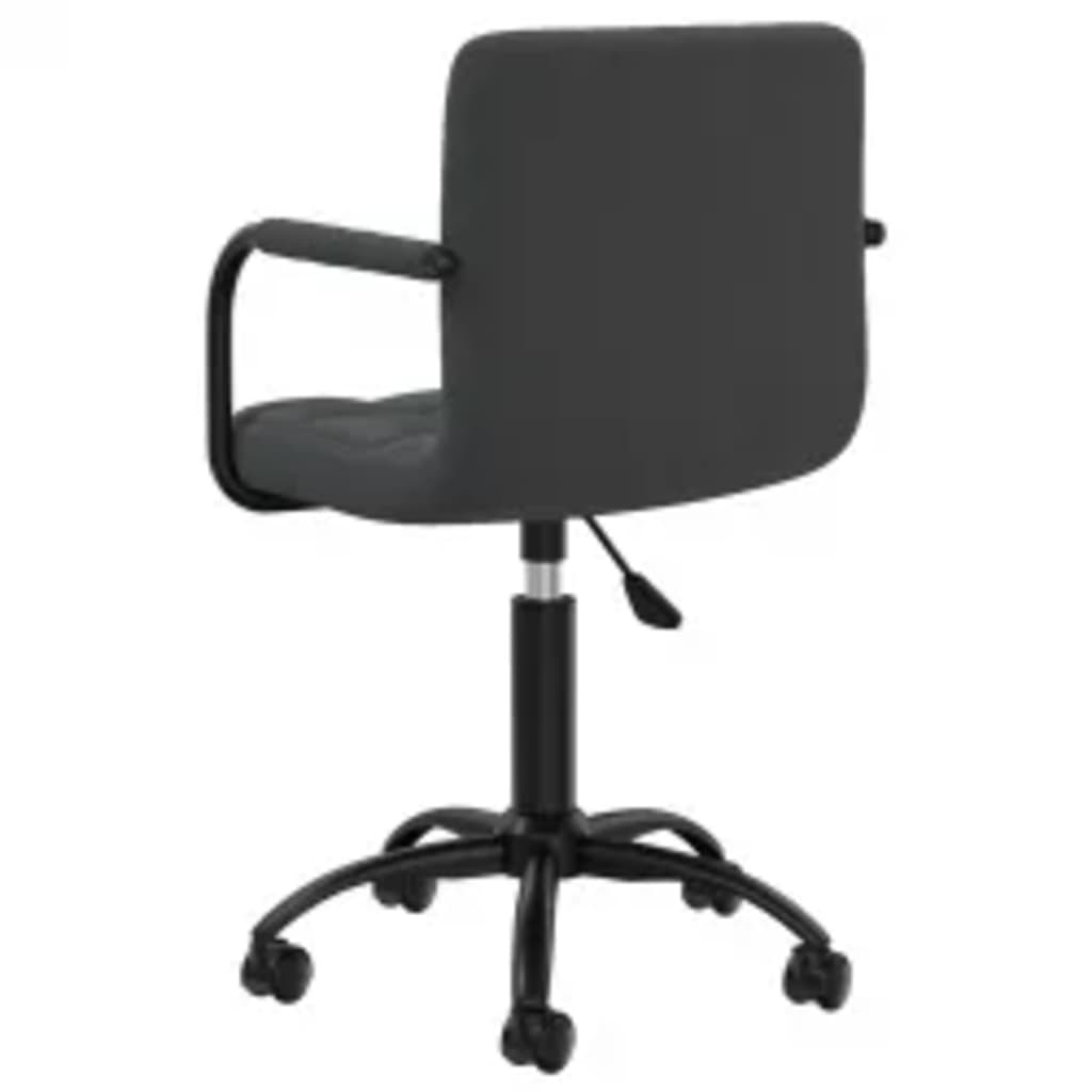 Chaises pivotantes à manger lot de 6 noir velours - XIOS