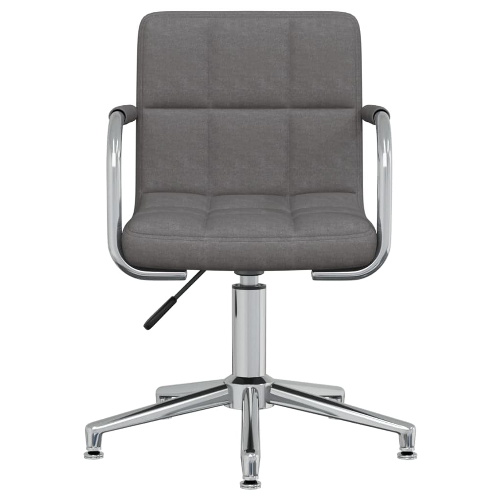 Chaise pivotante de salle à manger Gris foncé Tissu - XIOS