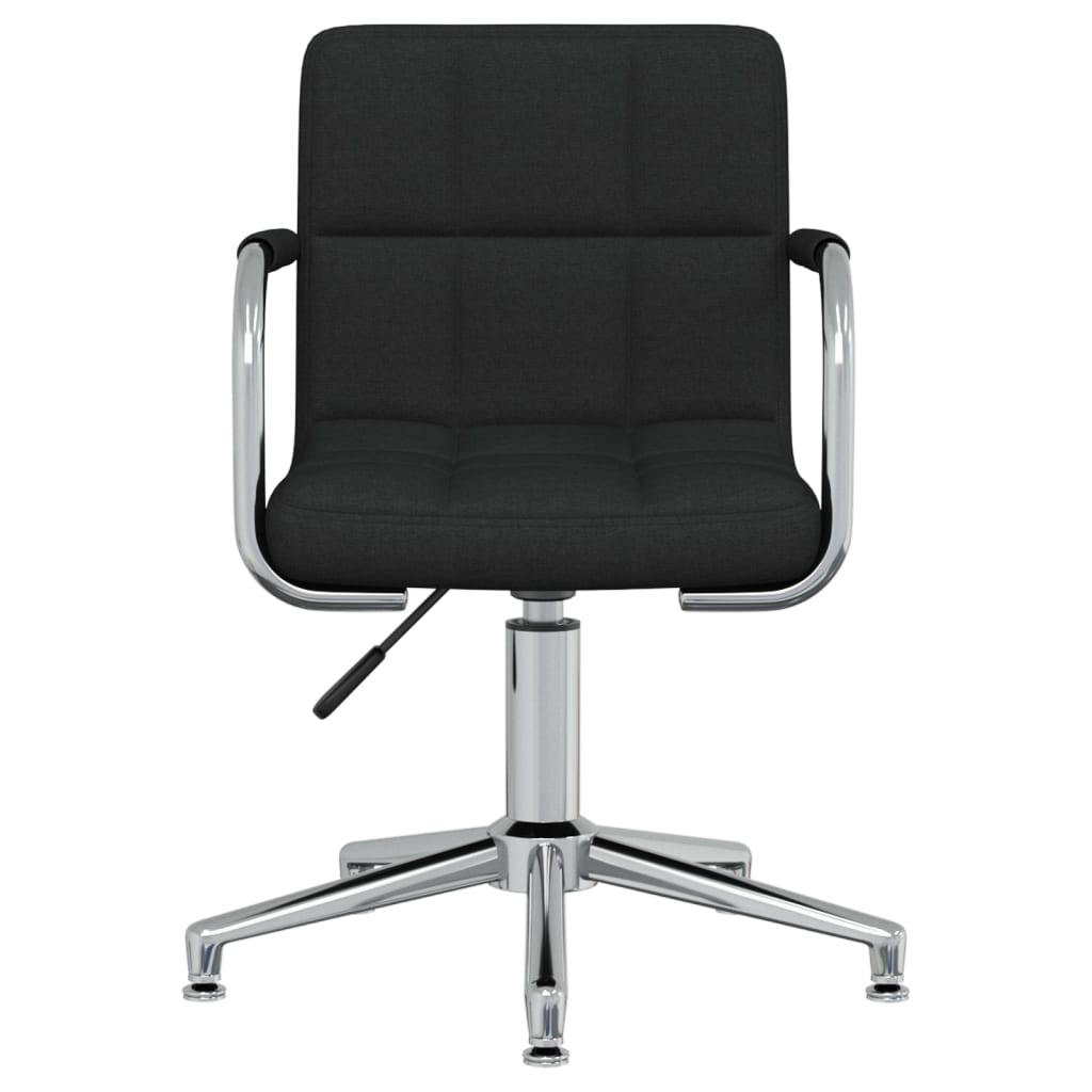 Chaise pivotante de salle à manger Noir Tissu - XIOS