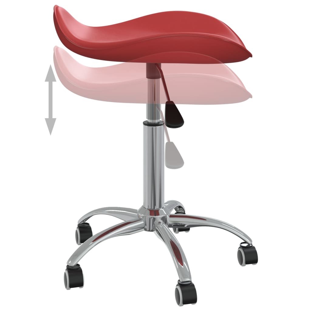 Chaise de bureau Rouge bordeaux Similicuir - XIOS