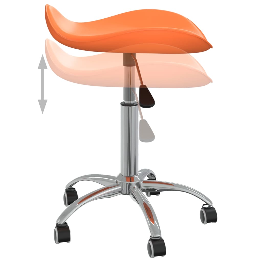 Chaise de bureau Orange Similicuir - XIOS