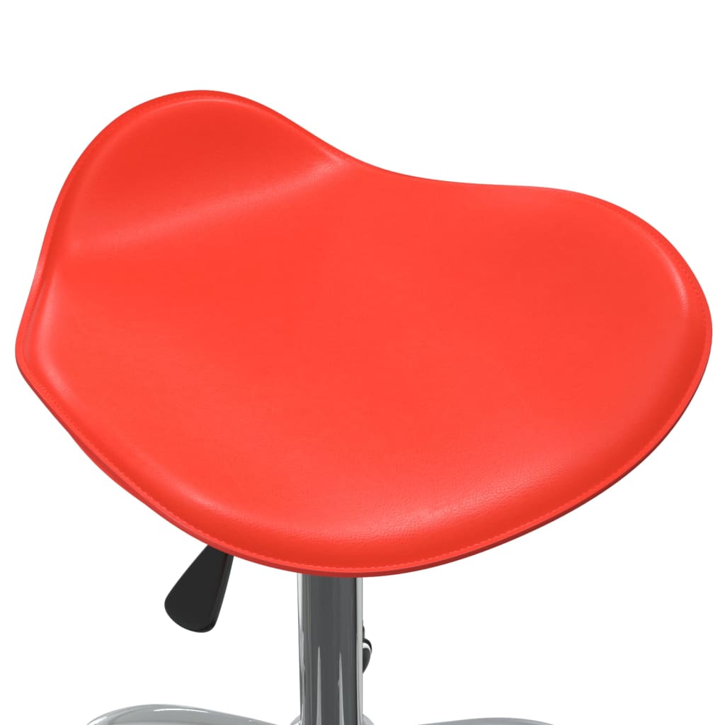 Chaise pivotante à manger Rouge Similicuir - XIOS