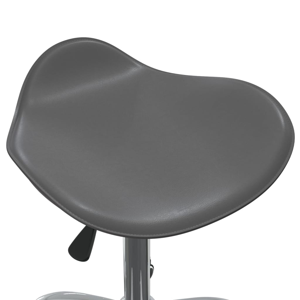 Chaise pivotante de salle à manger Gris Similicuir - XIOS