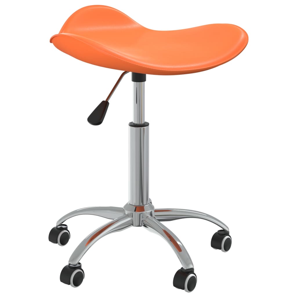 Chaise pivotante de salle à manger Orange Similicuir - XIOS