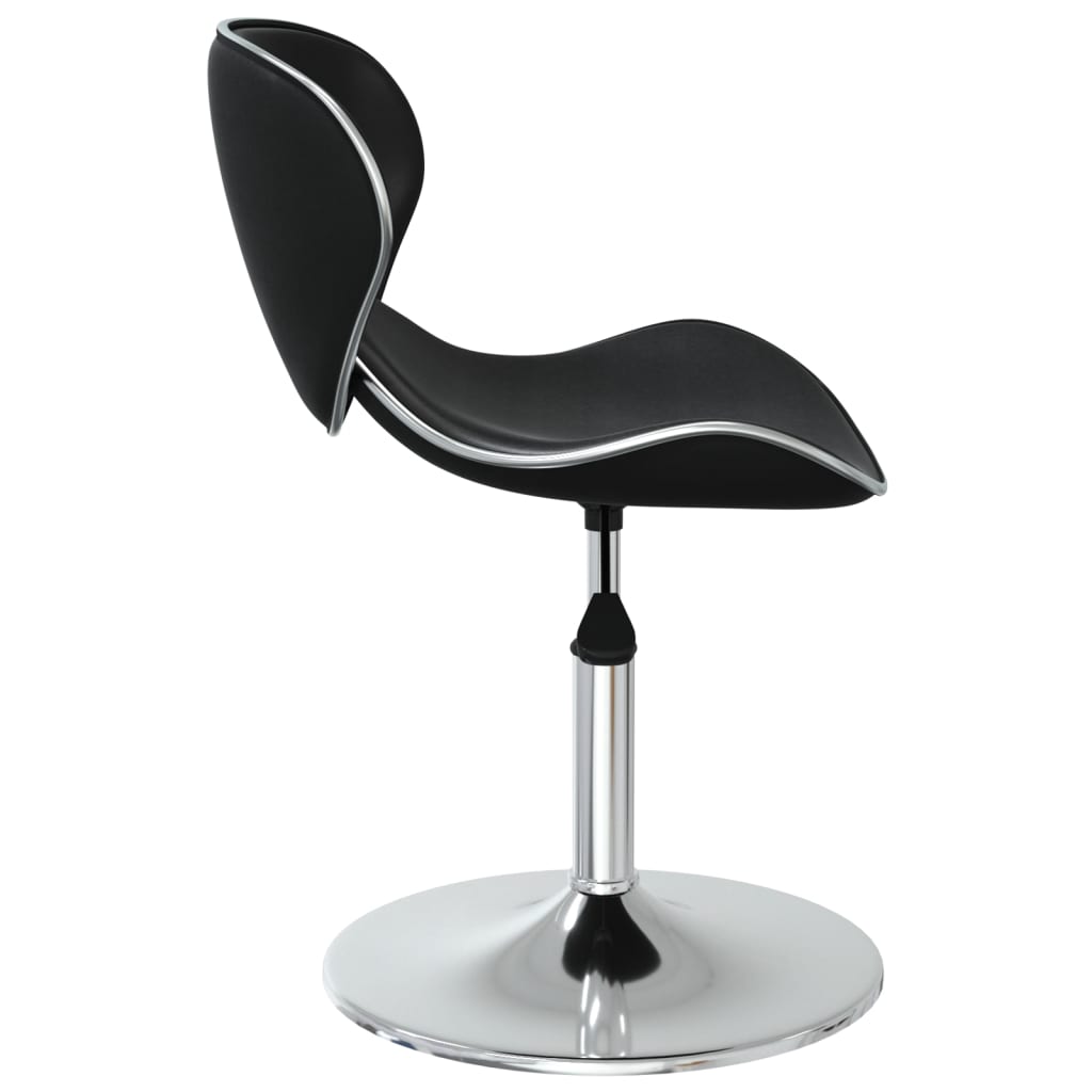 Chaises à manger lot de 4 noir similicuir - XIOS