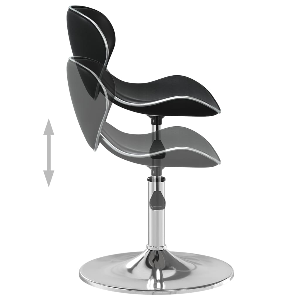 Chaise de salle à manger Noir Similicuir - XIOS