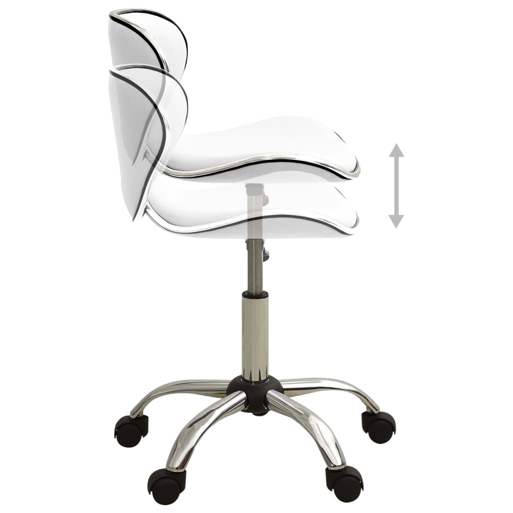 Chaise de bureau Blanc Similicuir - XIOS