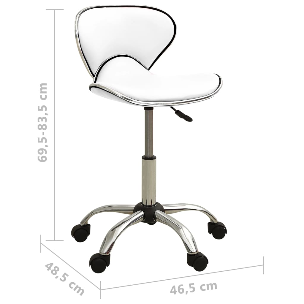 Chaise de bureau Blanc Similicuir - XIOS
