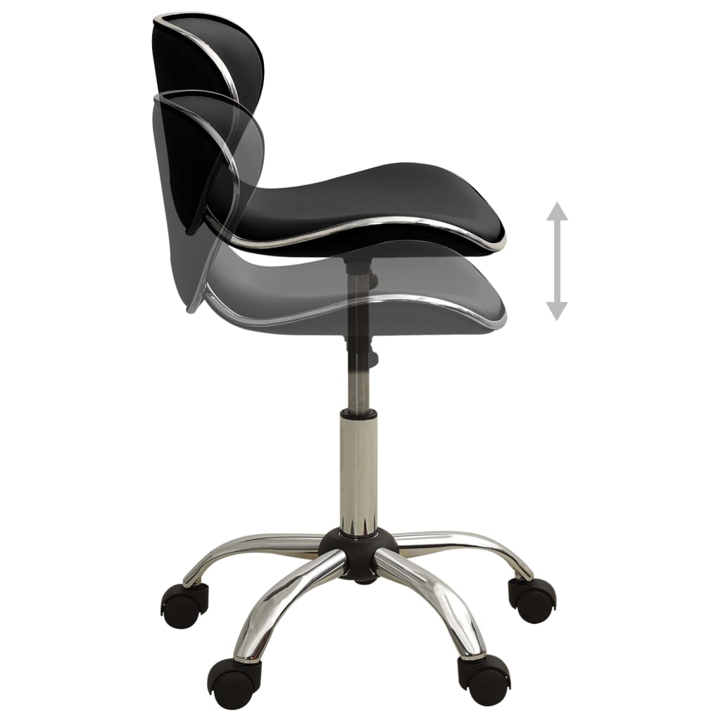 Chaise de bureau Noir Similicuir - XIOS