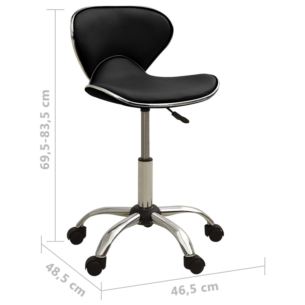 Chaise de bureau Noir Similicuir - XIOS