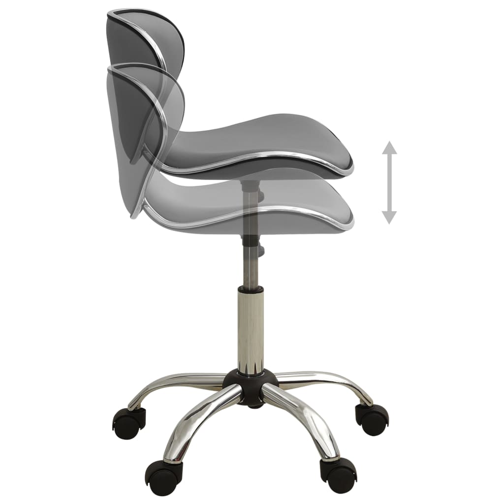 Chaise de bureau Gris Similicuir - XIOS