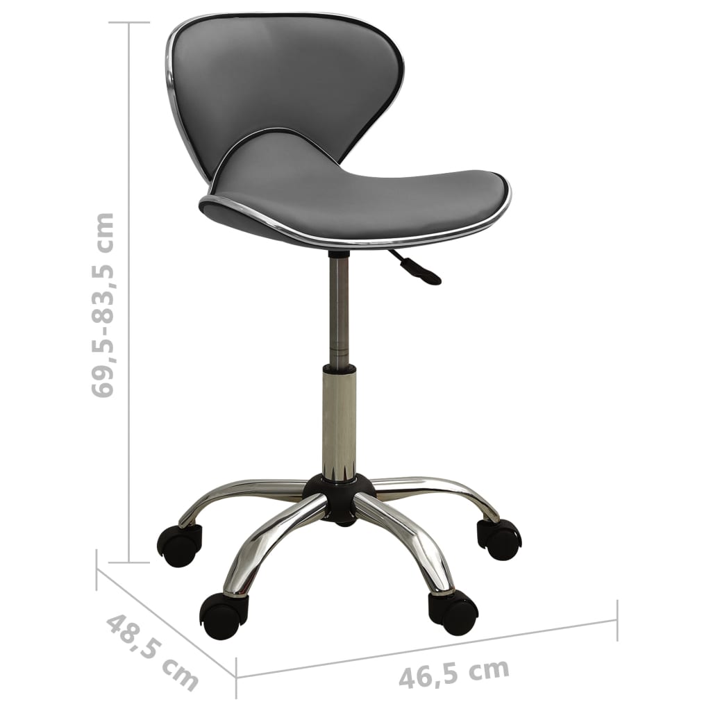 Chaise de bureau Gris Similicuir - XIOS